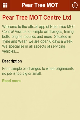 Pear Tree MOT screenshot 2