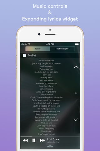 MuZet - Lyrics Widget screenshot 2