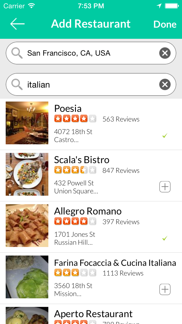 pick4me - Finding Restaurants and Food