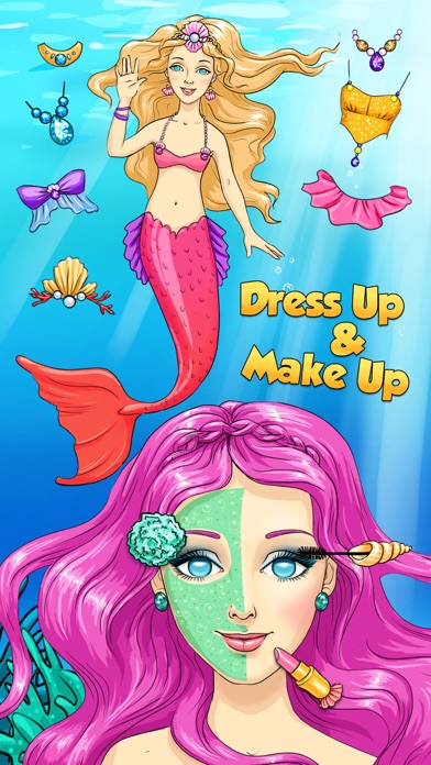 Screenshot #2 pour Mermaid Ava and Friends - Ocean Princess Hair Care, Make Up Salon, Dress Up and Underwater Adventures