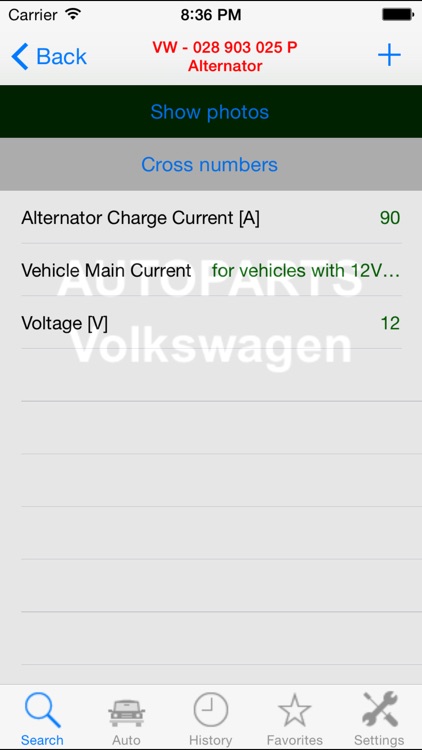 Autoparts for Volkswagen VW