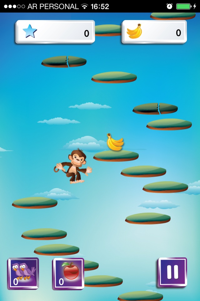 Monkey Jump  --  Mojo Super Fun  Free Adventure Game Collecting Bananas screenshot 3