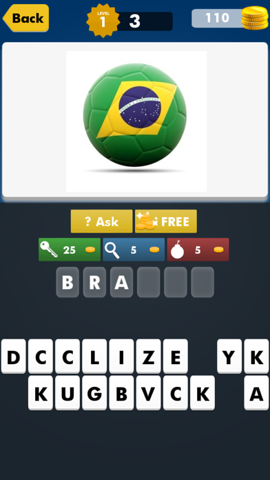 National Football Flag Quiz Free ~ guess world soccer playing countries flags name trivia Screenshot