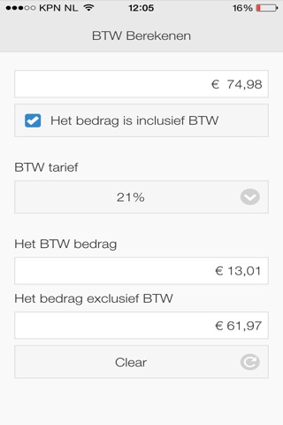 Mwst Rechner App screenshot 3