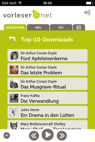 vorleser.net screenshot 3