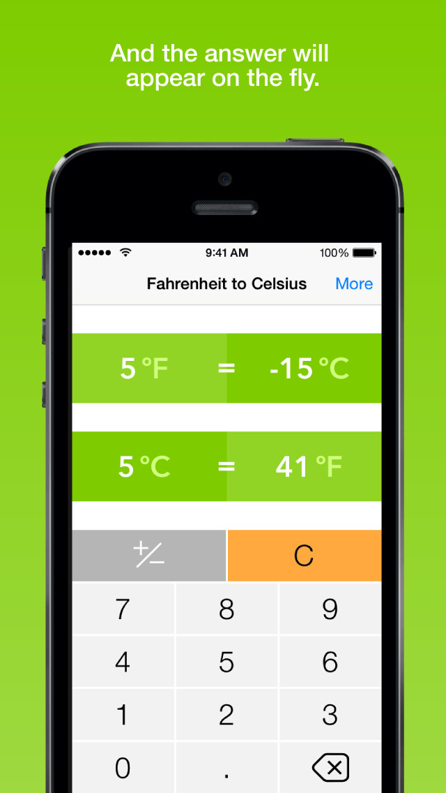 Fahrenheit a Celsius el más rápido convertidor de temperatura