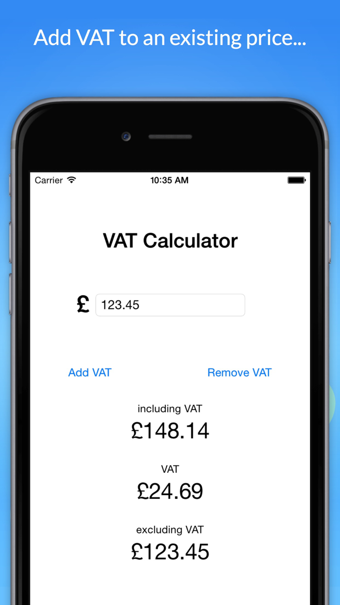 VAT Calculator - Add/Remove VAT Easily