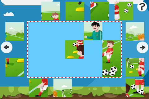 A Sportsball Jigsaw Puzzle for Pre-School Children with Soccer Players screenshot 2