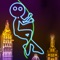 Neon City Swing-ing: Super-fly Glow-ing Rag-Doll with a Rope
