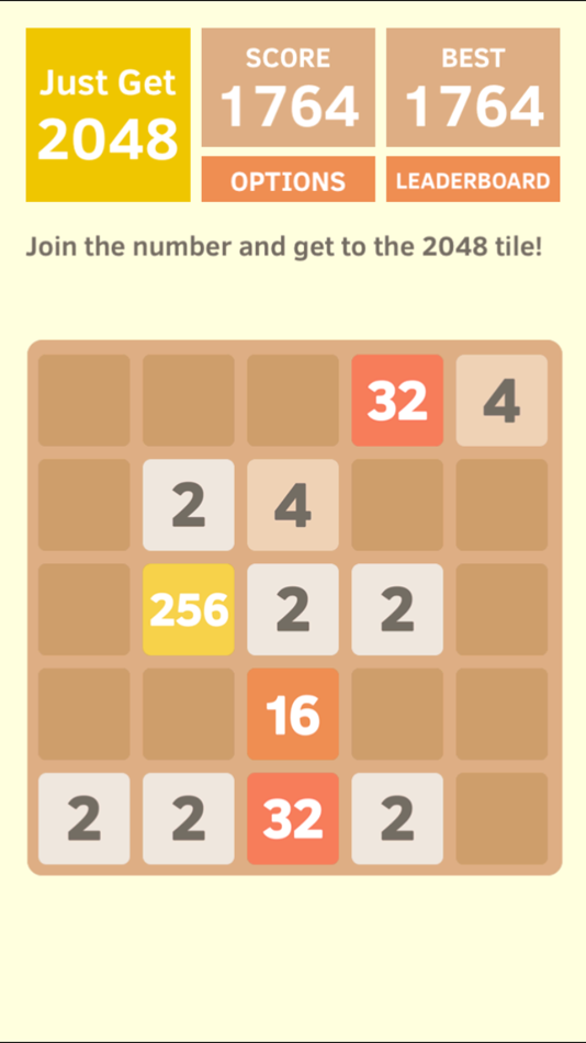 #2. Just Get 2048 - A Simple Puzzle Game ! (iOS) 由: 光耀 宁