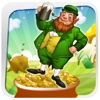 St. Patrick's Day Leprechaun Leaping Over Prize Gold Game