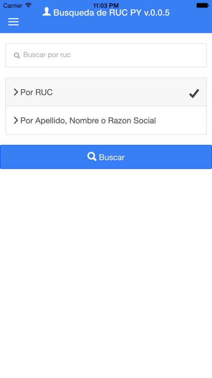 Buscador de RUC PY