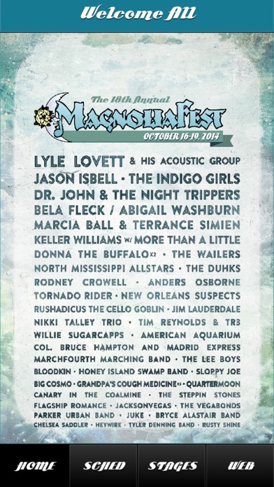 Magnolia Fest 2014 iPhone screenshot 1 - Music app