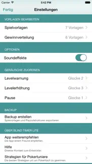 poker blind timer lite iphone bildschirmfoto 4