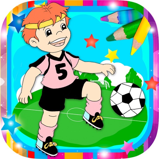 Paint magic football – coloring players and teams icon