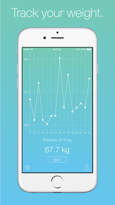 Screenshot #1 pour Weight Tracker!