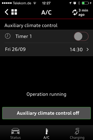 Audi A3 e-tron connect App screenshot 4