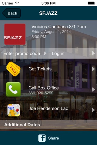 SFJAZZ screenshot 3