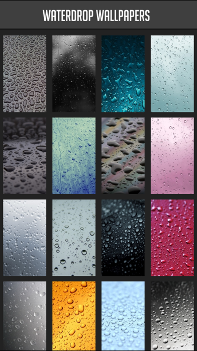 Screenshot #1 pour Waterdrop Wallpapers