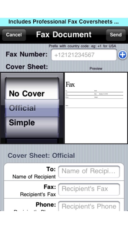 Fax Print Share Lite (+ Postal Mail and Postcards)