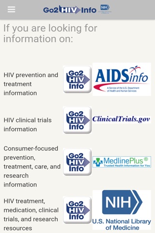 Go2HIV info screenshot 2