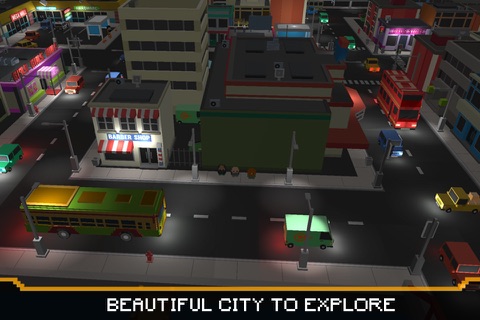 City Tourist Bus Driver - Endless Driving Duty in Blocky World Roads screenshot 4