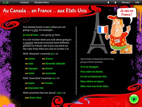 iCan Speak French Level 1 Module 8 screenshot 2