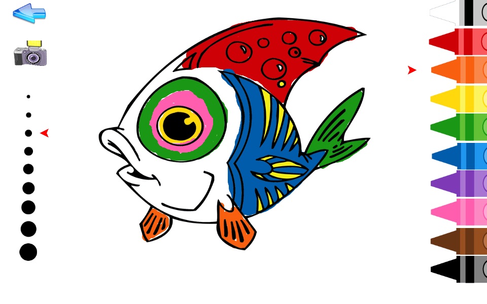 Ocean Fish Coloring Pages for Toddlers and Kids screenshot 2