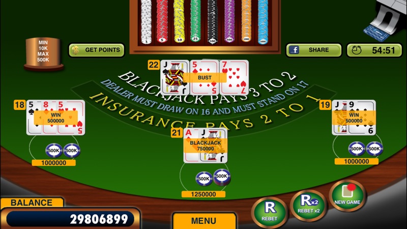 Blackjack 21 + Free Casino-style Blackjack game screenshot 2