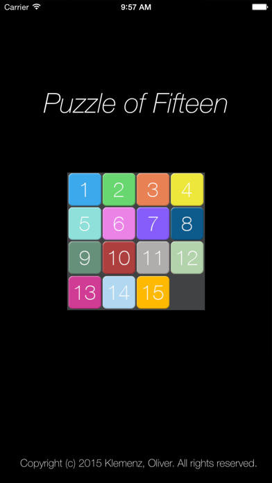 Screenshot #1 pour Puzzle of 15