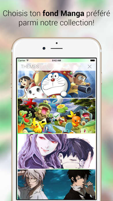 Screenshot #2 pour MangaKey - Clavier pour les amoureux de Manga et Anime - Fonds GIFs