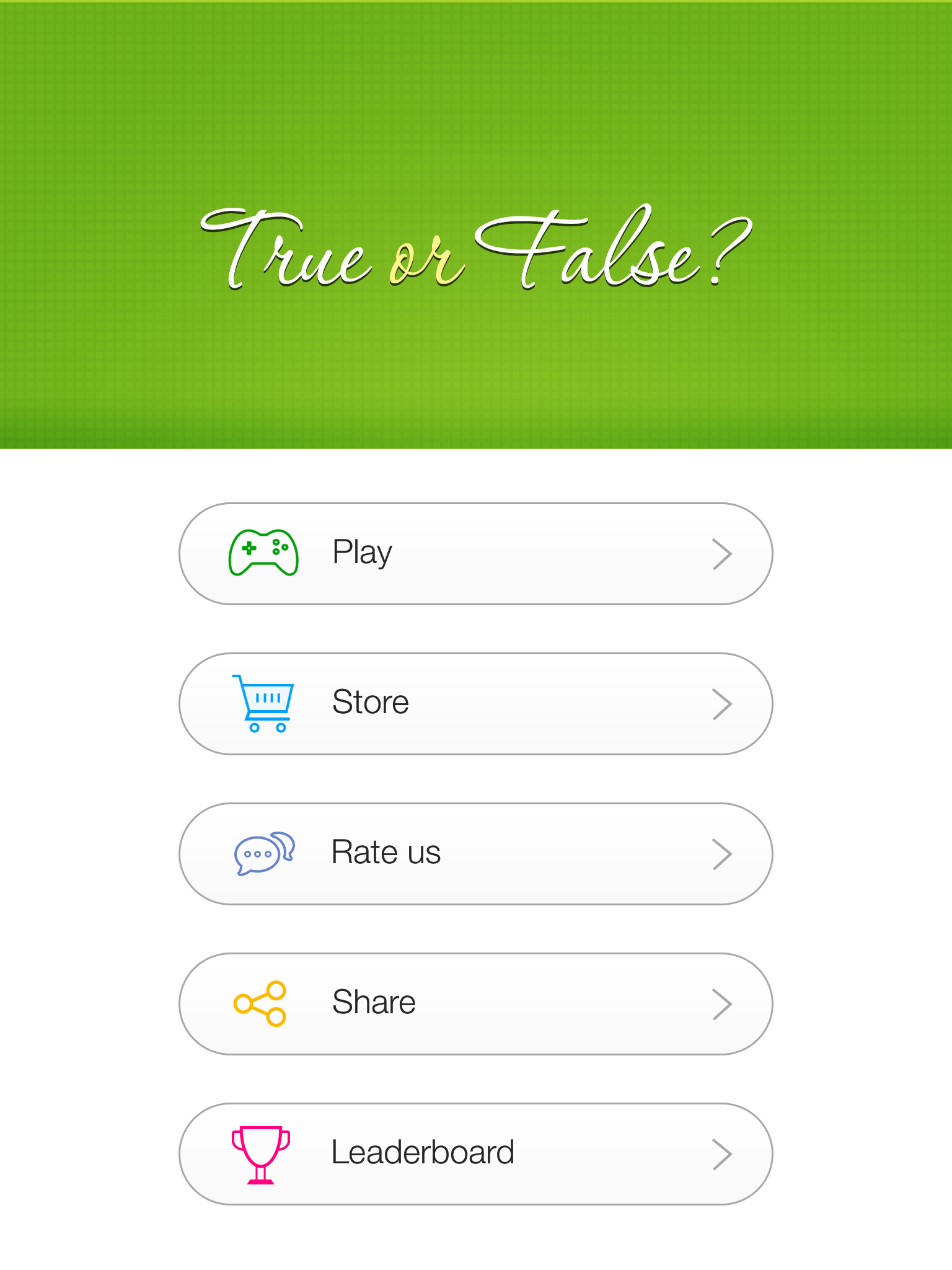 True or False? - an exciting quiz with many interesting questions