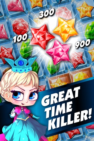 ``` Frozen Queen Match-3``` - fun candy puzzle game for jewel mania'cs free screenshot 4