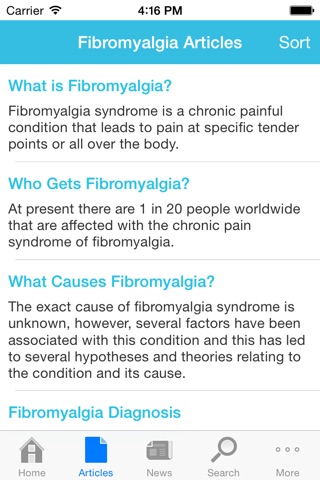 Fibromyalgia by AZoMedical screenshot 2