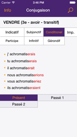 Conjugaisons des verbes - l'App des profs gratuite et complèteのおすすめ画像3