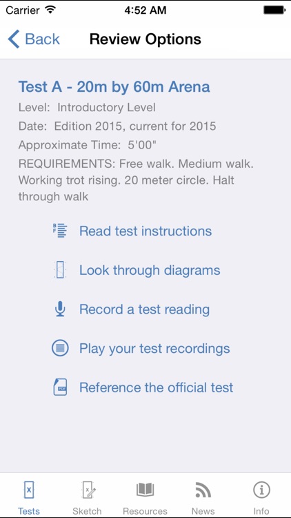 USDF EquiTests 1 - Introductory Tests, Freestyle Tests and Judges Resources screenshot-4
