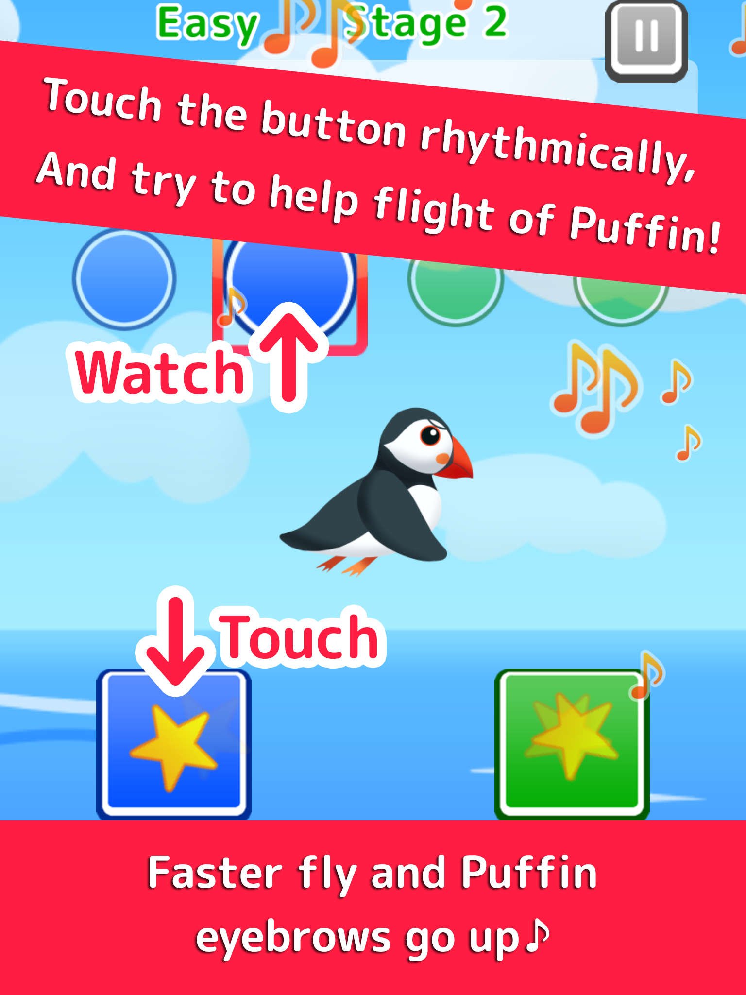 Rhythm Puffin - 頭の体操になる知育アクションゲーム