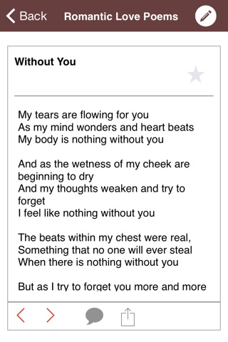Romantic Love Poems screenshot 3