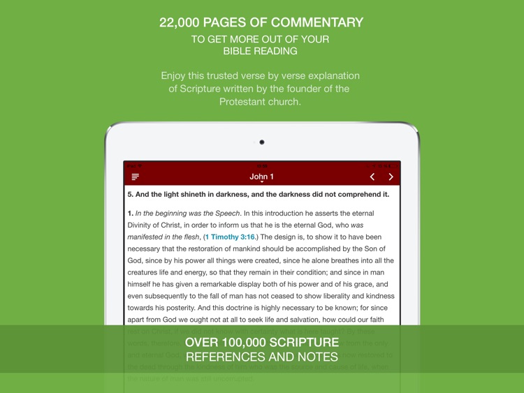 John Calvin Commentary HD - 3x larger than Matthew Henry Bible Commentary