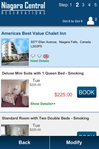 Niagara Central Reservations screenshot 4