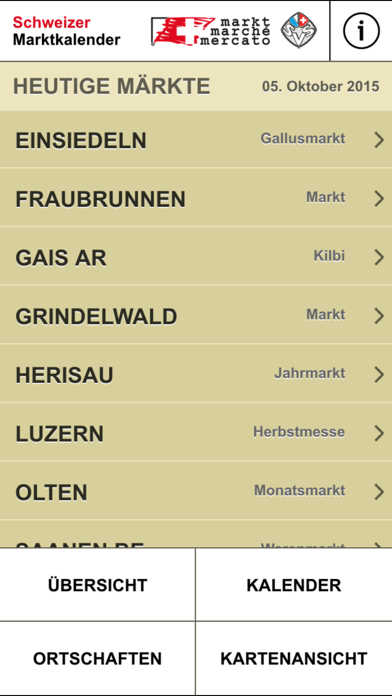 Marktkalender screenshot
