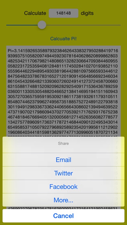 Calculate Pi Academic -Calculate Pi free of ads!-