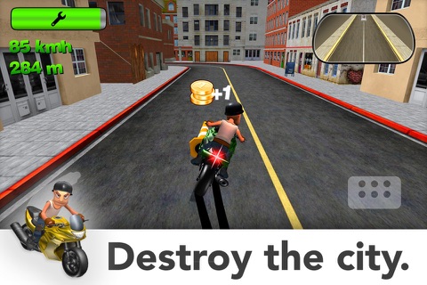 Mad Motor Biker: Happy Bike Crash screenshot 4