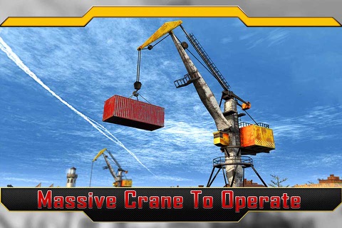 Heavy Cargo Crane Operator 3D - Large Freight Lifting and Realistic Parking Simulation Game screenshot 3