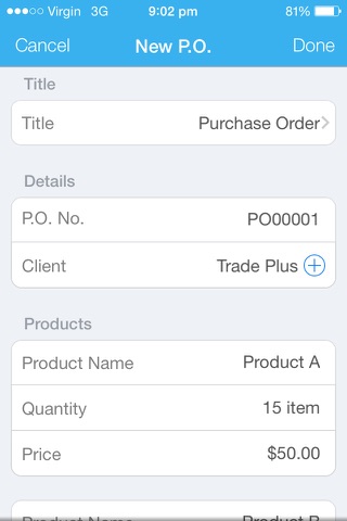 Purchase Order Pro screenshot 2