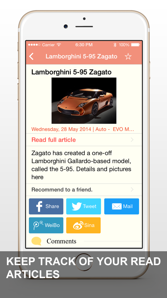 #3. Newsrific: A Free RSS News Digest Feed Reader App with Yahoo Feeds (iOS) 由: Savy Soda Pty Ltd