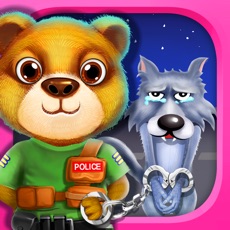 Activities of Teddy Bear Police and Naughty Wolf - Hero Rescue Game