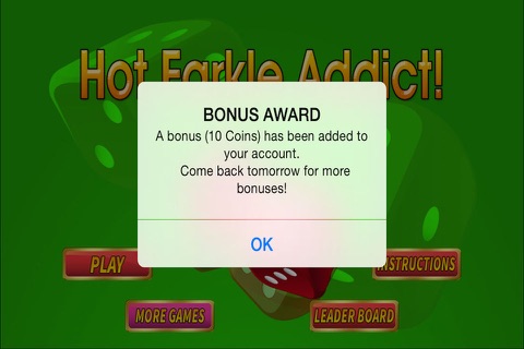 Hot Farkle Addict 10,000 Deluxe Casino Dice Game Free screenshot 3