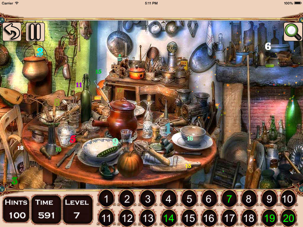 Hidden numbers kids learning game
