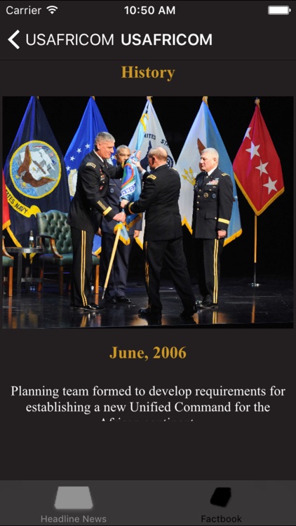 Africom Fact App